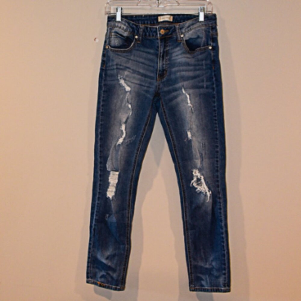 Altar'd State Distressed Skinny Jeans Mid Rise Size 25